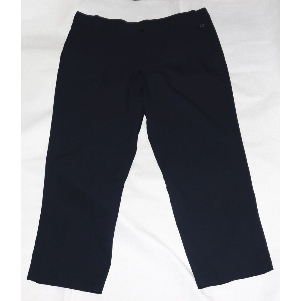 Lululemon Athletica Men's Navy Blue Casual Flat Front Belted Pants Size 38